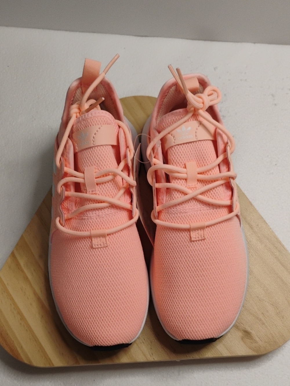 adidas Peach Pink Knit Lace-Up Women’s Sneakers